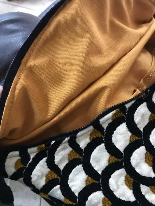 Sac banane PAON intérieur jaune
