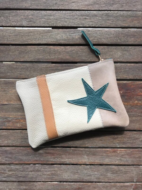 Pochette étoile verte