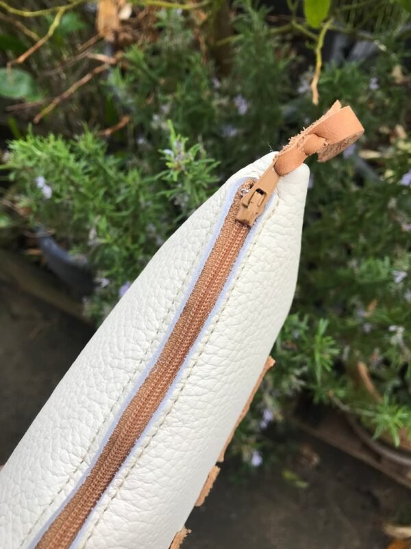 Pochette XL en cuir zip
