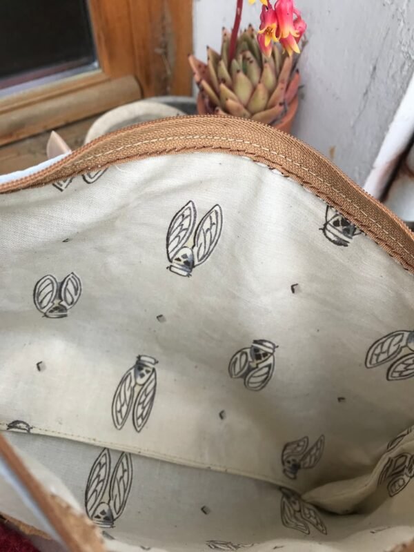 Pochette XL en cuir intérieur