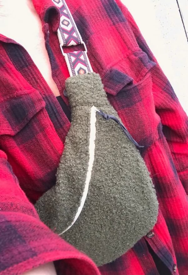 Sac banane sherpa vu porté