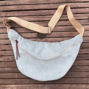 Banane velours côtelé bleu taille M
