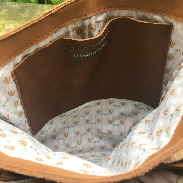 Sac patchwork cuir marron AMAROK
