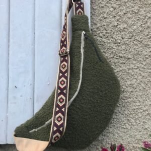 Sac banane sherpa kaki
