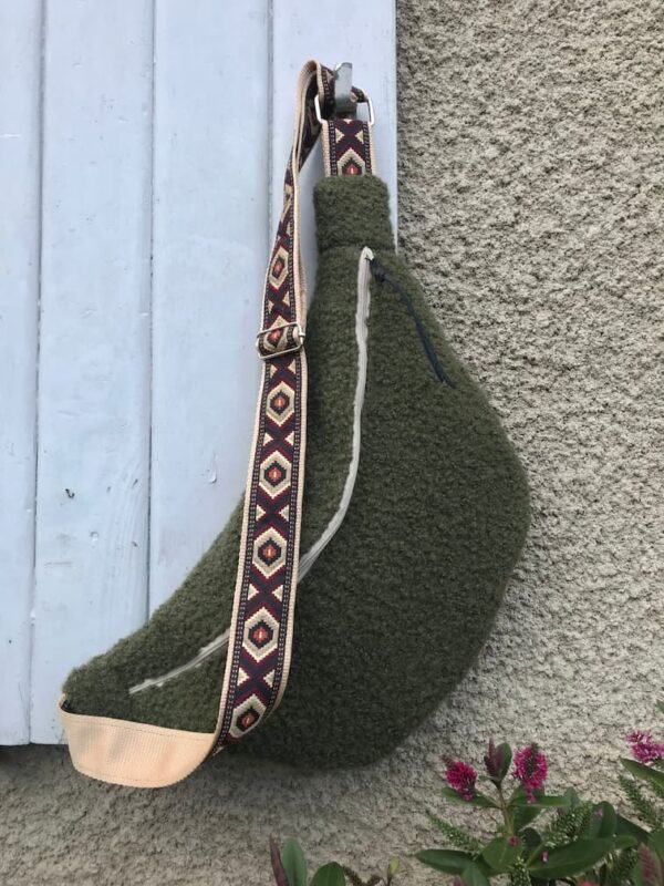 Sac banane sherpa kaki