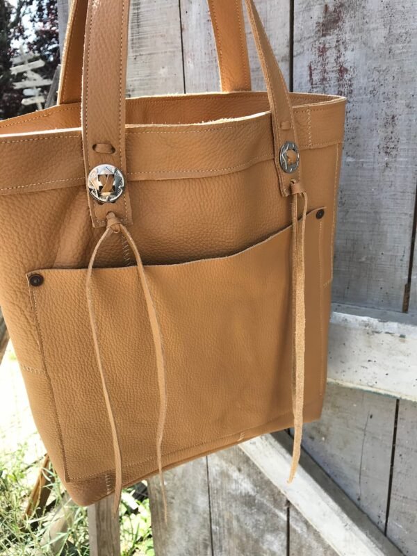 Sac en cuir ocre ANGENI