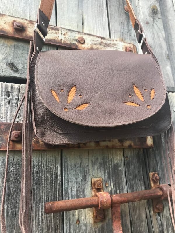 Petit sac en cuir marron WINONA