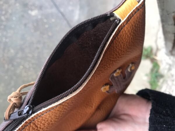 Pochette duo CACTUS ocre ouverte