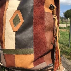 Sac en patchwork de cuir DENALI