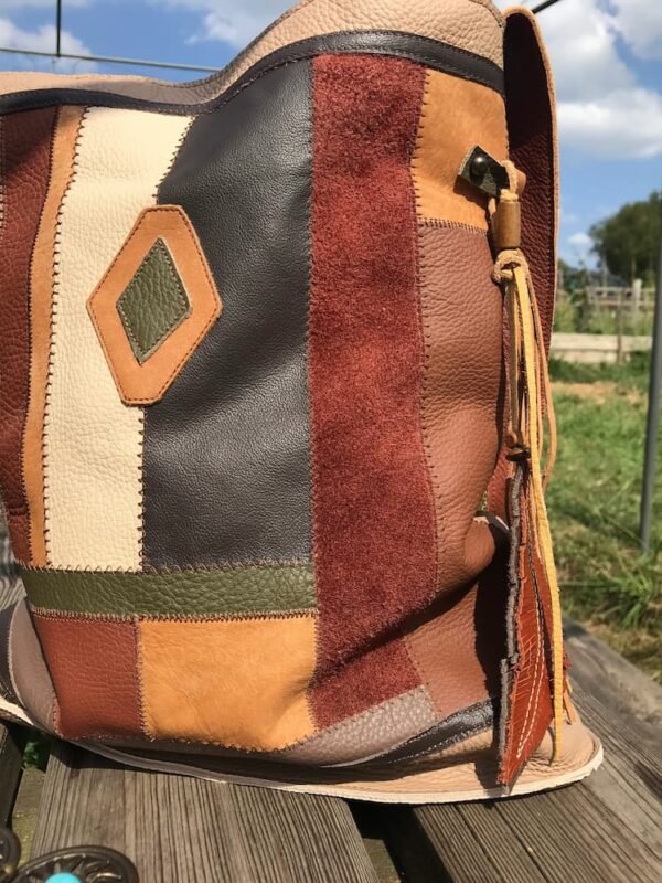 Sac en patchwork de cuir DENALI