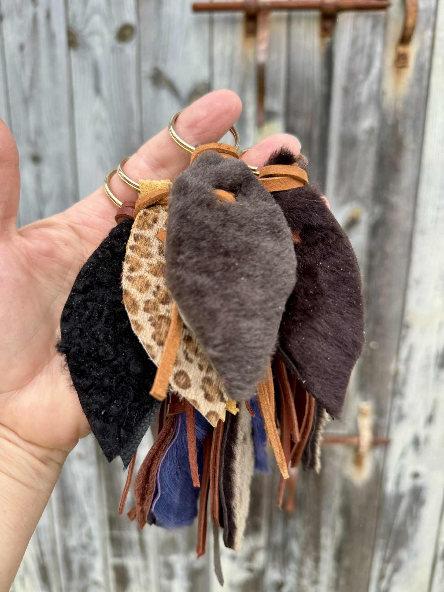 les porte-clés en cuir et peau revalorisés